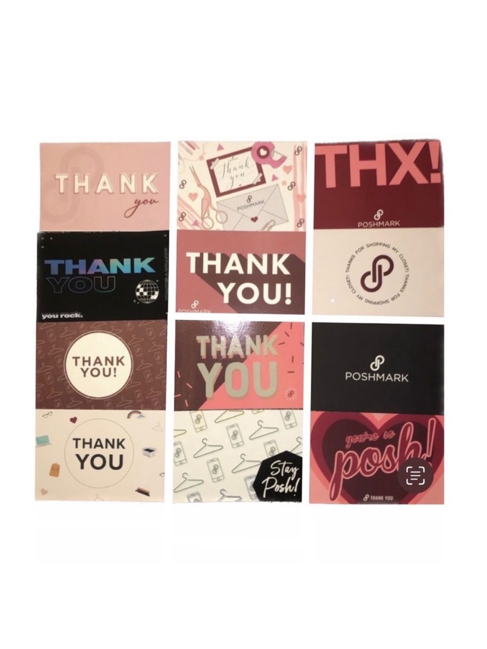 Poshmark Posh Swag Official Merchandise Thank You Cards